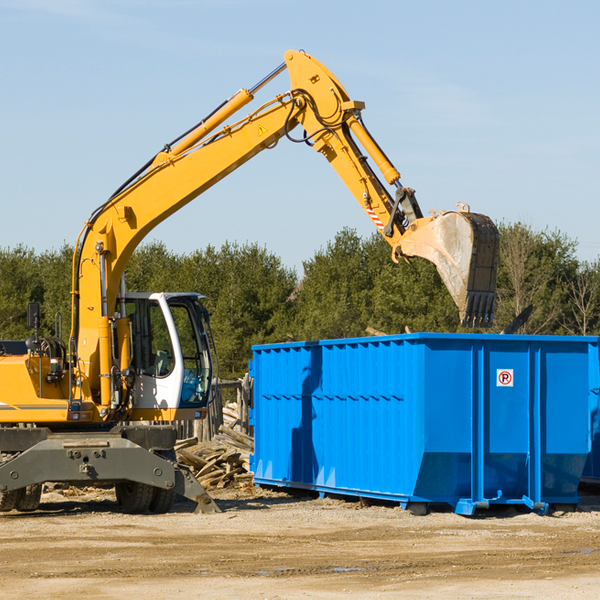 how does a residential dumpster rental service work in Jay Maine